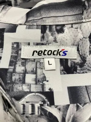 retocks/レトックス/シャツ/ブラウス/トップス/ブラック/L