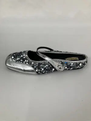 Fashion/ファッション/バレエシューズ/シューズ/シルバー/39