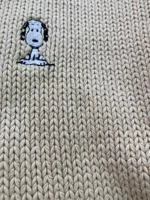 PEANUTS/ピーナッツ/ニット/セーター/トップス/ベージュ/M