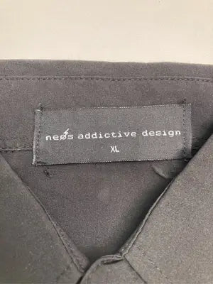 neos addictive design/ネオス/シャツ/ブラウス/トップス/ブラック/XL
