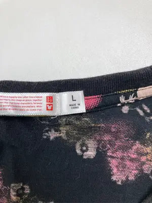 UNIQLO/ユニクロ/Tシャツ/カットソー/トップス/ブラック/L