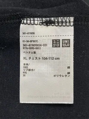 UNIQLO/ユニクロ/Tシャツ/カットソー/トップス/ブラック/XL