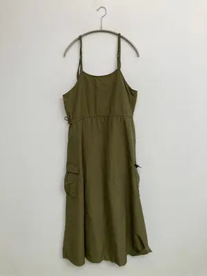 continuer de NICE CLAUP/コンティニューデナイスクラップ/ジャンパースカート/ワンピース/ドレス/カーキ/F