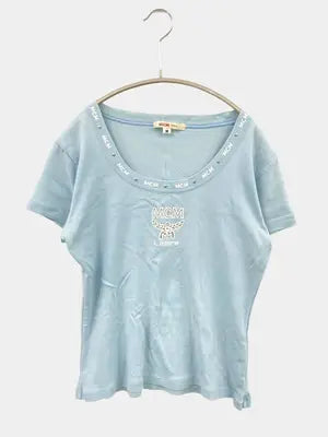 MCM/エムシーエム/Tシャツ/カットソー/トップス/スカイブルー/M