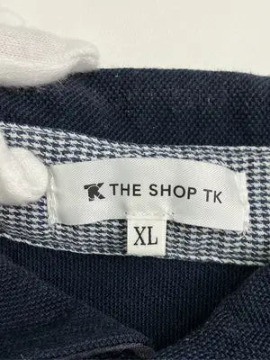THE SHOP TK/ザショップティーケー/ポロシャツ/トップス/ネイビー/XL