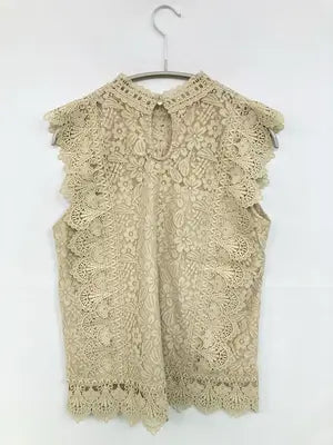 continuer de NICE CLAUP/コンティニューデナイスクラップ/ノースリーブ/トップス/ベージュ/F