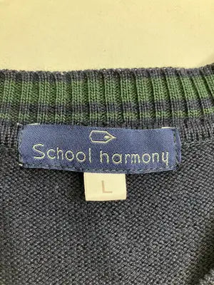 SCHOOL HARMONY/ニット/セーター/トップス/ネイビー/L