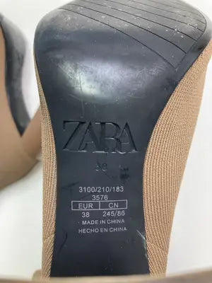 ZARA/ザラ/ブーツ/シューズ/ブラウン/38      245/86