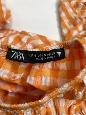 ZARA/ザラ/セットアップ/ジャケット/アウター/オレンジ/USA S