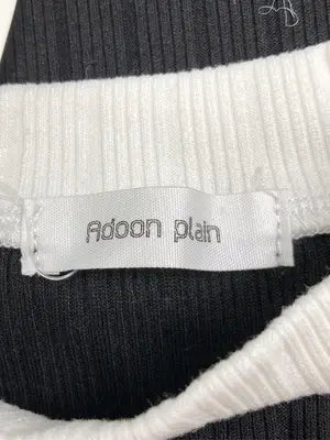 Adoon plain/アドーンプレーン/Tシャツ/カットソー/トップス/ブラック/F