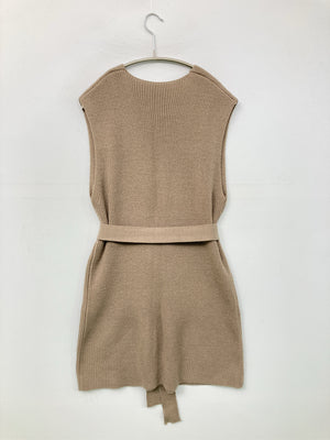 ノースリーブ/トップス/ベージュ