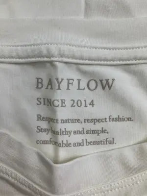 BAYFLOW/ベイフロー/Tシャツ/カットソー/トップス/ホワイト/F