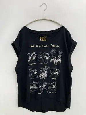 LALACUB/ララキューブ/Tシャツ/カットソー/トップス/ブラック/F