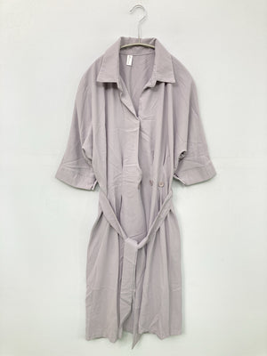 Fashion/ファッション/シャツワンピース/ワンピース/ドレス/グレー