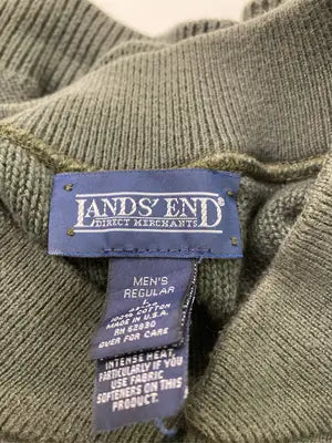 LANDS' END/ランズエンド/ニット/セーター/トップス/ブラック/MEN'S REGULAR L