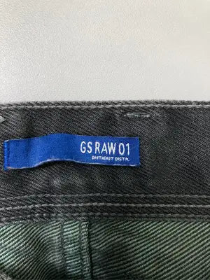 GS RAW01/デニムパンツ/パンツ/ブラック/33 34