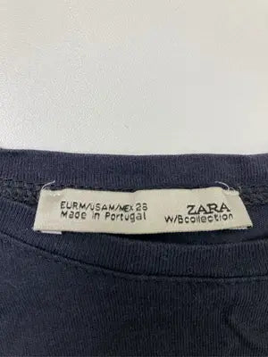 ZARA/ザラ/Tシャツ/カットソー/トップス/ブラック/USA M