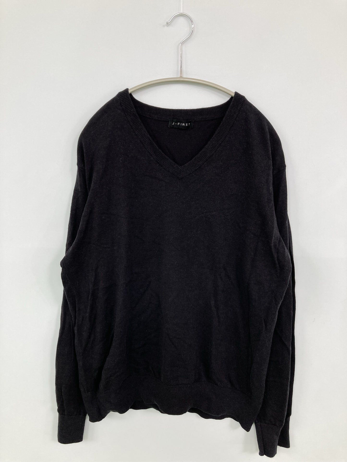 J-FIRST/ニット/セーター/トップス/ブラック/L
