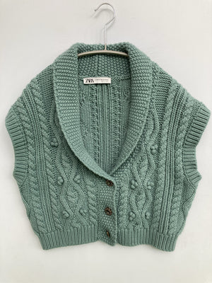ZARA/ザラ/ベスト/トップス/ライトグリーン/EUR XS-S/USA XS-S/MEX24-26