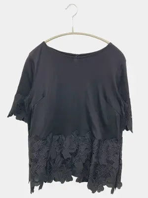 LaLa Stella/Tシャツ/カットソー/トップス/ブラック/M