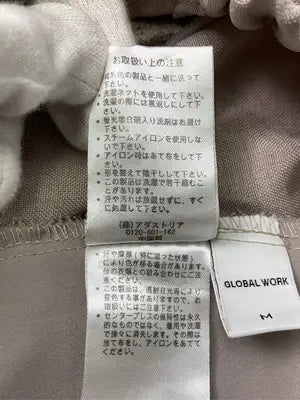 GLOBAL WORK/グローバルワーク/スラックス/パンツ/ベージュ/M