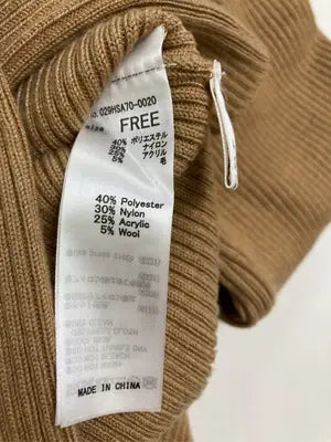 MOUSSY/マウジー/ニット/セーター/トップス/ブラウン/FREE