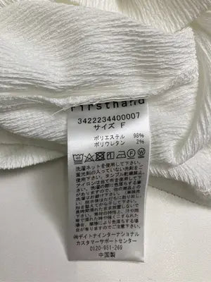 Firsthand/ファーストハンド/Tシャツ/カットソー/トップス/ホワイト/F