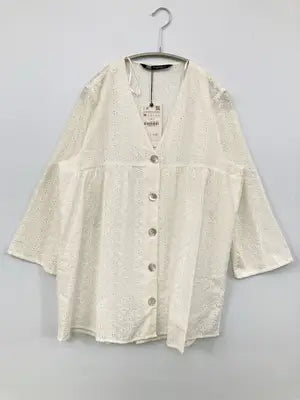 ZARA/ザラ/カーディガン/ボレロ/トップス/ホワイト/EUR M