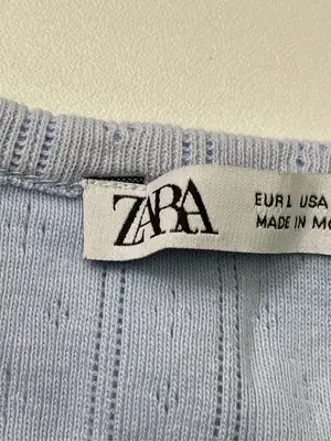 ZARA/ザラ/Tシャツ/カットソー/トップス/スカイブルー/USA L