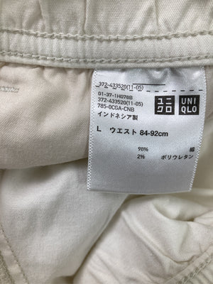 UNIQLO/ユニクロ/スラックス/パンツ/ホワイト/L