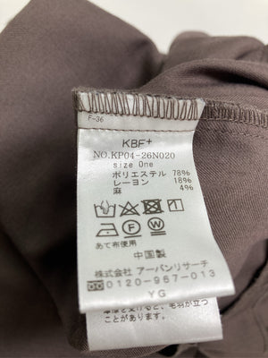 KBF＋/ケービーエフプラス/ワンピース/ワンピース/ドレス/ブラウン/One