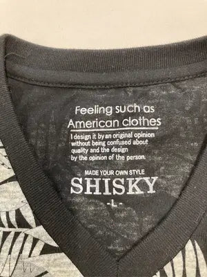 SHISKY/シスキー/Tシャツ/カットソー/トップス/ブラック/L