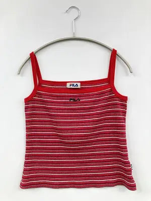 FILA/フィラ/キャミソール/トップス/レッド