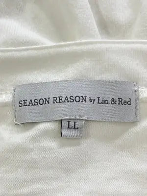 SEASON REASON by Lin.&Red/シーズンリーズンバイリンアンドレッド/Tシャツ/カットソー/トップス/ホワイト/LL