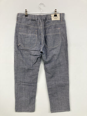 スラックス/パンツ/グレー/ウエスト67　　ヒップ93　　股下65　　67-93