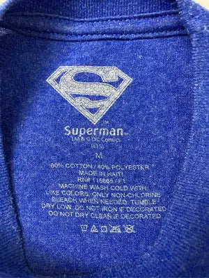 SUPERMAN/Tシャツ/カットソー/トップス/ブルー/M