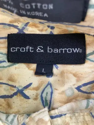 croft&barrow/クラフトアンドバロー/シャツ/ブラウス/トップス/ベージュ/L