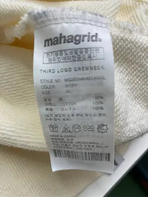 mahagrid/マハグリッド/スウェット/トップス/アイボリー/XL