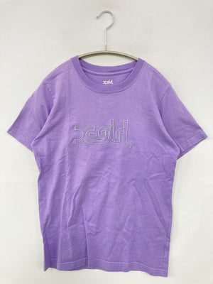 X-GIRL/エックスガール/Tシャツ/カットソー/トップス/パープル/1