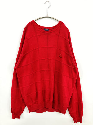 IZOD/アイゾッド/ニット/セーター/トップス/レッド/L