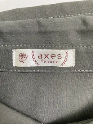 axes femme/アクシーズファム/シャツ/ブラウス/トップス/カーキ/M
