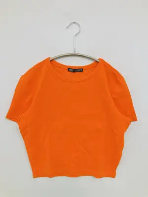 ZARA/ザラ/Tシャツ/カットソー/トップス/オレンジ/M