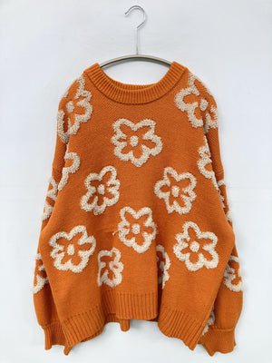 niko and .../ニコアンド/ニット/セーター/トップス/オレンジ