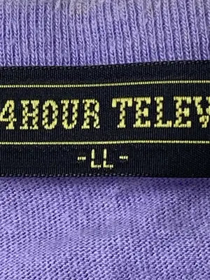 24 HOUR TELEVISION/Tシャツ/カットソー/トップス/パープル/LL