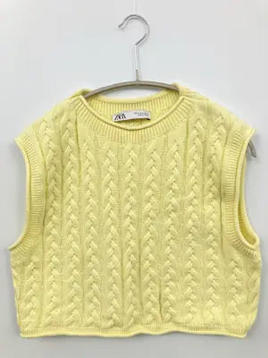 ZARA/ザラ/ベスト/トップス/イエロー/EUR S