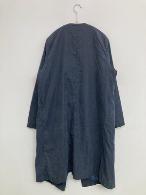 ems excite/エムズエキサイト/ノーカラーコート/ジャケット/アウター/ネイビー/F