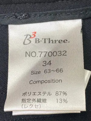 B-Three/その他パンツ/パンツ/ブラック/34