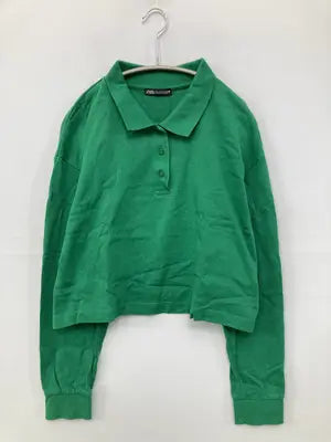 ZARA/ザラ/ポロシャツ/トップス/グリーン/EUR L/USA L/MEX 30