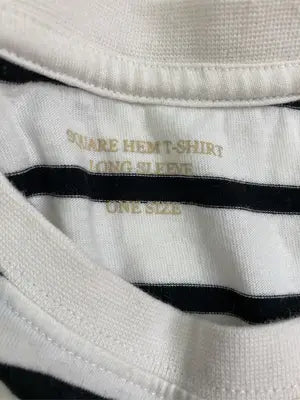 SQUARE HEM/Tシャツ/カットソー/トップス/ホワイト/ONE SIZE