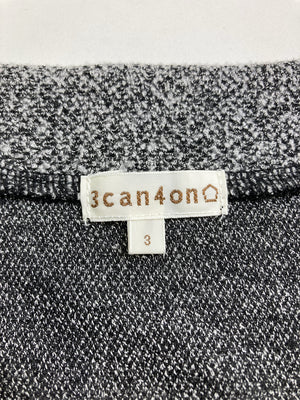 3can4on/サンカンシオン/ワンピース/ワンピース/ドレス/グレー/3